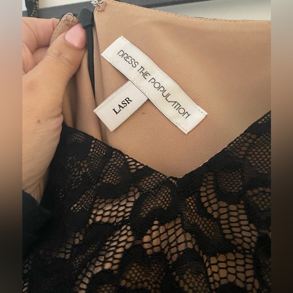 Dress the Population Black lace dress in size XS. Nwot - Picture 7 of 12